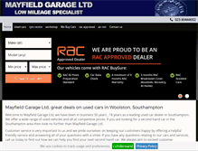 Tablet Screenshot of mayfield-garage.co.uk